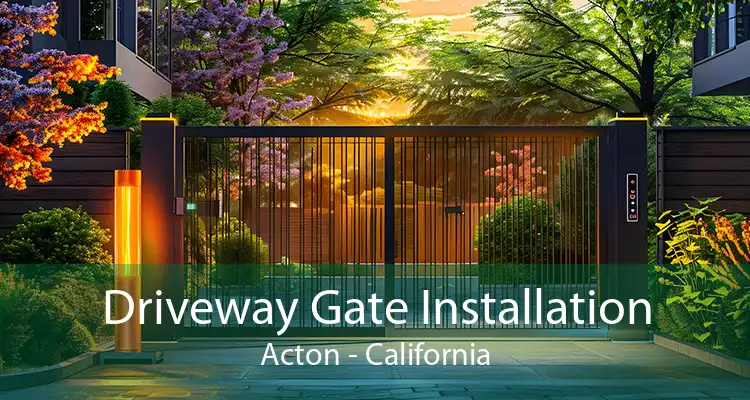 Driveway Gate Installation Acton - California