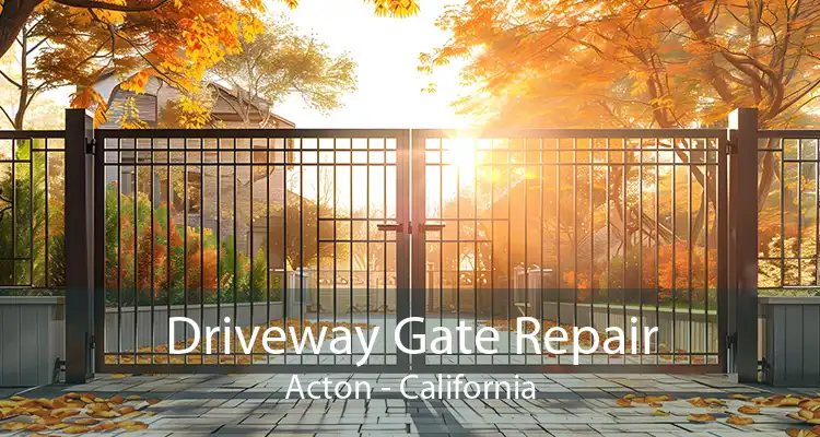 Driveway Gate Repair Acton - California