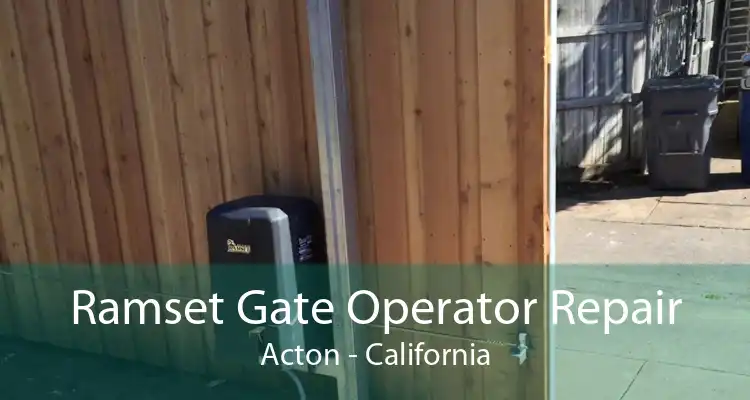 Ramset Gate Operator Repair Acton - California